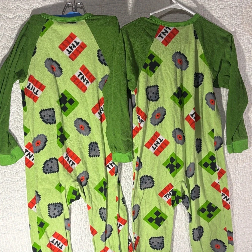 Green Kids Pajama Set with Fun Print